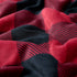 Plaid Sherpa Blanket Black - and - Red Checks - NANPIPERHOME