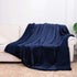 Sherpa Blankets One Color Navy Blue - NANPIPERHOME