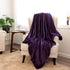 Sherpa Blankets One Color Purple - NANPIPERHOME