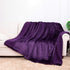 Sherpa Blankets One Color Purple - NANPIPERHOME