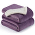 Sherpa Blankets Cassis Purple - NANPIPERHOME