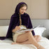 Wearable Blanket Hoodie Purple - NANPIPERHOME